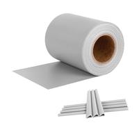 Froadp 35mx19cm PVC Mallas de ocultación para Esteras de Doble Varilla Tiras Pantalla de Privacidad con Clips de Sujeción Valla de Malla de Alambre Doble para Valla de Jardín Balcón (Gris Claro)