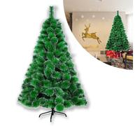 Froadp Árbol de Navidad Artificial con Soporte PVC Ignífugo Arvore de Natal Christmas Tree para Decoración Navideña Interior y Exterior (Abeto Verde Agujas con Efecto Nieve, 150cm)