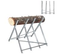 Froadp Caballete de Acero para Cortar Madera Caballete de Motosierra Soporte Plegable y Ajustable Caballete para Cortar Leña Soporte de Sierra de Mano Capacidad de Carga 150kg (82x80,5x79cm)