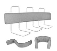 Froadp Juego de protectores de borde de cama para niños de 200 cm, altura ajustable, protección antideslizante para cama con cremallera, paquete suave deformable, barandilla de seguridad para niños y