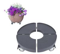 Froadp Patinete para plantas Rond con ruedas giratorias 360° y antideslizante, panel de polipropileno, tamaño ajustable, 39 - 52 cm, ruedas portátiles para muebles de jardín, capacidad de carga de