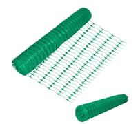 Froadp Valla de pasto, 1 m x 30 m, valla de protección de plástico, valla móvil, red de advertencia, valla de oveja, valla para perros, red de aves de corral, valla para construcción (verde)