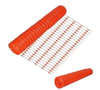 Froadp Valla de Pasto 1 m x 30 m Valla de Seguridad Valla de Protección de Plástico Red de Advertencia Rollo malla Señalización Red de aves de Corral Valla para Construcción (Naranja)