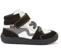 Froddo Zapatos descalzos de media altura, piel + membrana TEX y forro textil en verde oliva G3110256, blanco y negro, 36 EU