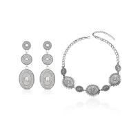 Frodete Joyería occidental de oro para mujer, trajes de concierto de campo, aretes occidentales, conjunto de collar para mujer, accesorios de joyería, regalos, Metal, No es una piedra preciosa