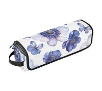FRODOTGV Art Cactus Grey - Estuche de viaje 2 en 1 para rizador con almohadilla resistente al calor, funda de transporte grande de doble capa para alisador y secador de pelo plano, color19, 1 Size