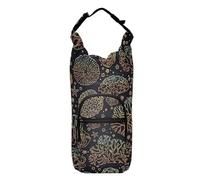 FRODOTGV Black Gold Corals Sling Bag - Bolsa de agua portátil para botellas de agua, bolsa de transporte, equipo de senderismo, mochila para botellas de agua de 20/24/32/40 onzas