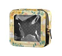 FRODOTGV Bolsa de maquillaje transparente del día de los padres con hermosas flores, 11 uds, 1 Size