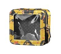 FRODOTGV Bolsa de maquillaje transparente sin costuras para bolso, bolsas de viaje para artículos de tocador, contenedores de cosméticos para niñas, Dachshund Dreams of a Bone, Talla única