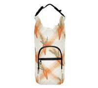 FRODOTGV Bolsa de transporte para botellas de agua de varios tamaños, color naranja zanahoria, para botellas de 20/24/32/40 onzas, Cuadros naranja zanahoria, 1 size, Claasic