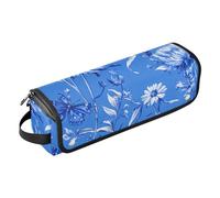 FRODOTGV Bolsa de viaje grande para mujer, resistente al calor, organizador para alisadores, secador de pelo, azul aciano artístico