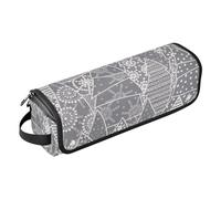 FRODOTGV Bolsa de viaje para herramientas para el cabello para mujer, organizador portátil y tapete resistente al calor con cremallera, hermosa ilustración de Navidad e invierno para herramientas