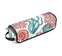 FRODOTGV Bolsa de viaje para herramientas para el cabello, para mujer, resistente al calor, con cremallera, mundo submarino para planchas planas, alisadores, rizadores, Underwater World, 1 Size