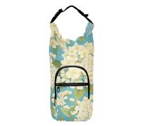 FRODOTGV Bolsa grande para botella de agua con diseño de flores azules y blancas, varios tamaños, bolsa aislada para botellas de agua de 20/24/32/40 onzas