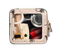 FRODOTGV Bolsas de maquillaje transparentes para artículos de tocador, organizador de maquillaje portátil, silueta de gato negro, entre estrellas, noche, Silueta de gato negro entre estrellas y noche,