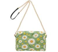 FRODOTGV Bolso cruzado para mujer con capacidad de 2,5 L | Compartimentos de piel sintética impermeable con cremallera, fácil de limpiar, para el trabajo, turismo, margarita prado
