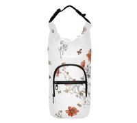 FRODOTGV Bonita botella de agua con diseño de flores de ardilla con bolsa de transporte, transportador de agua de varios tamaños para caminar, soporte para botellas de agua de 20/24/32/40 onzas