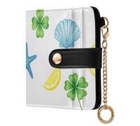 FRODOTGV Cartera para mujer con patrón de impresión completa, compartimento grande para billetes, diseño plegable, elegante para viajes, Italian Summer Coasta, One Size, Casual