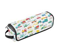 FRODOTGV Cartoon Cars Collection - Bolsa de viaje para mujer con alfombrilla resistente al calor, bolsa de viaje para mujer, organizador de alisadores de pelo de gran capacidad
