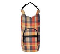 FRODOTGV Colorido eslinga a cuadros con soporte para botella de agua, transportador de agua de varios tamaños para caminar, soporte para botellas de agua de 20/24/32/40 onzas