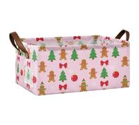 FRODOTGV Contenedor de poliéster resistente al agua para organización del hogar, árbol de Navidad, pan de jengibre, talla S