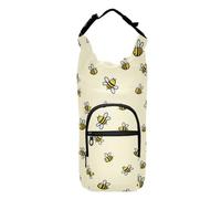 FRODOTGV Cute Bees Happy Good Luck - Bolsa para botella de agua, versátil, aislada, con correa, se adapta a botellas de 20/24/32/40 onzas