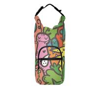 FRODOTGV Cute Cartoon Creatures - Bolsa cruzada para botella de agua ajustable, botella de agua aislada, bolsa de transporte para senderismo, se adapta a botellas de 20/24/32/40 onzas