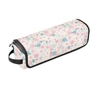 FRODOTGV Dachshund Dreams Of A Bone - Bolsa de viaje para mujer, organizador de herramientas de peinado extraíble y tapete resistente al calor con cremallera para planchas planas, herramientas