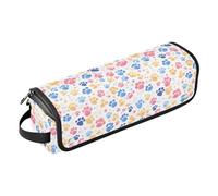 FRODOTGV Dachshund Dreams Of A Bone - Bolsa de viaje para mujer, organizador de herramientas de peinado extraíble y tapete resistente al calor con cremallera para planchas planas, herramientas