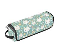 FRODOTGV Dachshund Dreams Of A Bone - Bolsa de viaje para mujer, organizador de herramientas de peinado extraíble y tapete resistente al calor con cremallera para planchas planas, herramientas