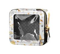 FRODOTGV Dibujos animados dulce vaca salvia verde claro mini bolsa de maquillaje, 10 US, 1 Size