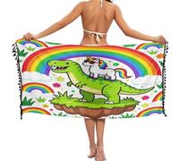 FRODOTGV Dinosaure Art Fringe Beach Pareo, Dinosaure Art, M