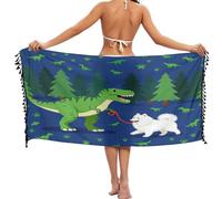 FRODOTGV Dinosaure Samoyède - Pareo para playa, Dinosaure Samoyède, M