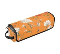 FRODOTGV Estuche de viaje portátil 2 en 1 para mujer con almohadilla resistente al calor, bolsas planas abiertas para planchas, herramientas calientes y accesorios para el cuidado del cabello