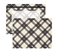 FRODOTGV Estuche para lápices de búfalo blanco antiguo con cremalleras suaves, bolsillo de 3 agujeros para cartas de papel A4, paquete de 2 suministros escolares para estudiantes