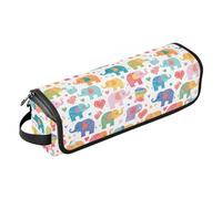 FRODOTGV Flamingo Christmas Pink Hot Hair Tools Bolsa de viaje para mujer, bolsas planas abiertas portátiles y alfombrilla resistente al calor con cremallera para alisador y secador de pelo plano