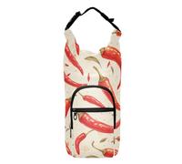 FRODOTGV Glossy Peppers - Soporte para botella de agua para caminar, mochila con cordón de varios tamaños con soporte para botella de agua, se adapta a botellas de 20/24/32/40 onzas