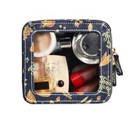 FRODOTGV Happy Autumn and Thanks Giving - Bolsa de maquillaje transparente impermeable con cremallera, organizador de piel, Happy Autumn And Thanks Giving, 1 Size