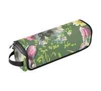 FRODOTGV Happy Easter Hot Cross Buns Organizador 2 en 1 de herramientas para el cabello con alfombrilla de hierro, impermeable, estuche de viaje para planchas planas, alisadores y rizadores, 12, 1