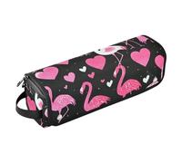 FRODOTGV Hot Hair Tools - Bolsa de viaje impermeable, organizador de viaje con almohadilla resistente al calor para alisadores, rizador, secador de pelo, hoja de hongo personalizada, azul marino, 11,