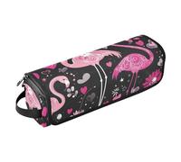 FRODOTGV Hot Hair Tools - Bolsa de viaje impermeable, organizador de viaje con almohadilla resistente al calor para alisadores, rizador, secador de pelo, hoja de hongo personalizada, azul marino, 13,