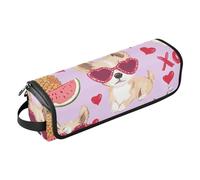 FRODOTGV Hot Hair Tools - Bolsa de viaje impermeable, organizador de viaje con almohadilla resistente al calor para alisadores, rizador, secador de pelo, hoja de hongo personalizada, azul marino, 04,