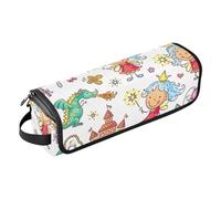 FRODOTGV Little Cartoon Fairy Set Castle Unicorns White Hair Tool Travel Bag for Women and Heat Resistant Mat Heating Tools Travel Bag Organizer for Hot Tools Curling Iron Flat Irons Hair Volumizer,