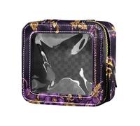 FRODOTGV Mardi Gras Carnaval Coronas Coronas Clear Travel Maquillaje Bolsa, 08 cm, 1 Size