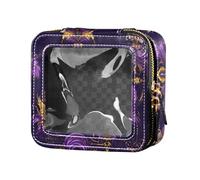 FRODOTGV Mardi Gras Carnival Hats Lipstick Jewel - Bolsa de maquillaje transparente, 10, 1 Size