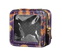 FRODOTGV Mardi Gras Carnival Hats Lipstick Jewel - Bolsa de maquillaje transparente, 11, 1 Size