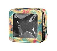 FRODOTGV Mini bolsa de maquillaje transparente con estampado de leopardo para artículos de aseo personal, organizador de cosméticos para niñas, Dachshund Dreams of a Bone, Talla única