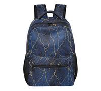 FRODOTGV - Mochila de día para niños, estructurada y estable, forro interior de piel de melocotón para niños y adolescentes de 7 a 18 años, viajes cortos de un día, talla S, Cobalt Kintsugi, M