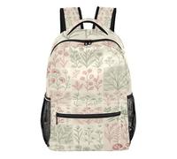 FRODOTGV - Mochila de viaje con forma firme, diseño de pie, transpirable, detalle de malla para niños y adolescentes de 7 a 18 años, tamaño pequeño, Toile botánico, M