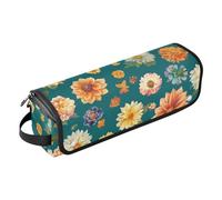 FRODOTGV Nature Lily Hot Hair Tools - Bolsa de viaje y alfombrilla resistente al calor con cremallera para mujer, almacenamiento esencial extraíble para herramientas calientes, planchas planas